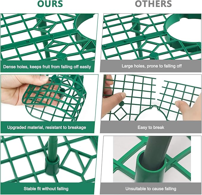 GOONMILL 10 Pack Strawberry Plant Support, Strawberry Planting Stand, Keeping Strawberry Plants Clean, Strawberry Growing Racks, Strawberry Growing Frame