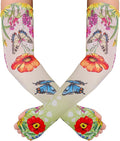 Gardening Sleeves, Butterfly Pattern, Thorn Proof, Sun Protection, Arm Cooling, Gardener Arm Protector Gloves, Women's One Size, Multicolor, Classic Style