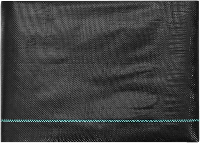 VEVOR Weed Barrier Landscape Fabric, 4*50FT Heavy Duty Garden Weed Fabric, Woven PP Weed Control Fabric, Driveway Fabric, Geotextile Fabric for Landscaping, Ground Cover, Weed Blocker Weed Mat, Black