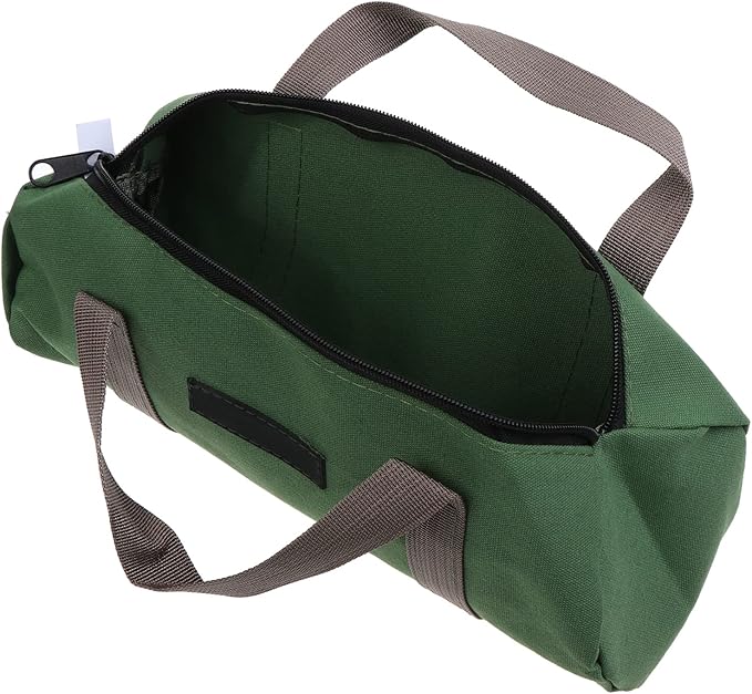 Wide Mouth Tool Bag Heavy Duty Capacity Handbag Portable Multi-function Tool Bag For Storage Wrench Screwdrivers Tool Storage Garden Tool Storage Organizer Hardware Accessories Storage