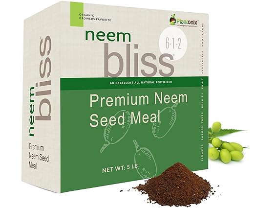 Worm Bliss (1 Gallon) + Neem Bliss (5lbs) - Worm Castings for Plants & Neem Cake for Plants - Neem Seed Meal - Neem Meal Fertilizer - Neem Powder for Plants - Earthworm Castings Organic Fertilizer