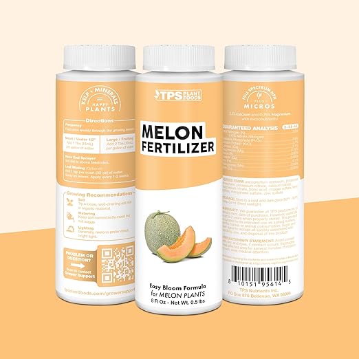 Melon Fertilizer – Liquid Plant Food for Bigger Melons, Stronger Vines & Better Fruit Development, 8 oz
