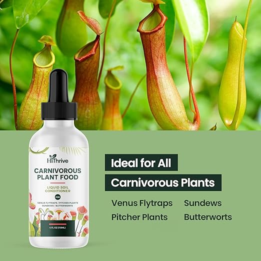 4oz Carnivorous Plant Food & Venus Fly Trap Food - Feeds up to 500 Times, Tropical Plant Fertilizer for Carnivorous Plants, Premium Liquid Fertilizer & Feeding Supplement for Consistent Growth