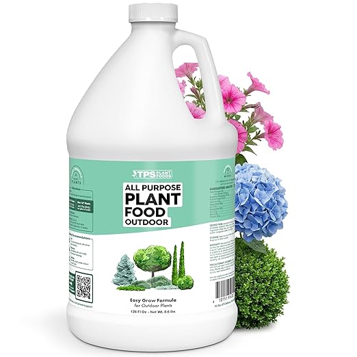 Plant Food Outdoor – Liquid Plant Fertilizer for All Plants, Vigorous Growth & Strong Roots, 1 Gallon