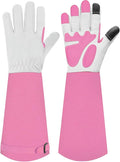 Long-Gardening-Gloves for Women/Men - Thorn Proof Rose Pruning Gloves Heavy Duty Gauntlet, Best Garden Gifts for Gardener-S