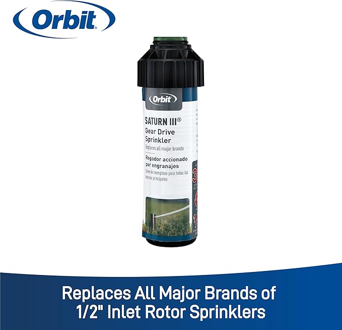Orbit 55069 Saturn III Gear-Drive Rotor Water Sprinkler