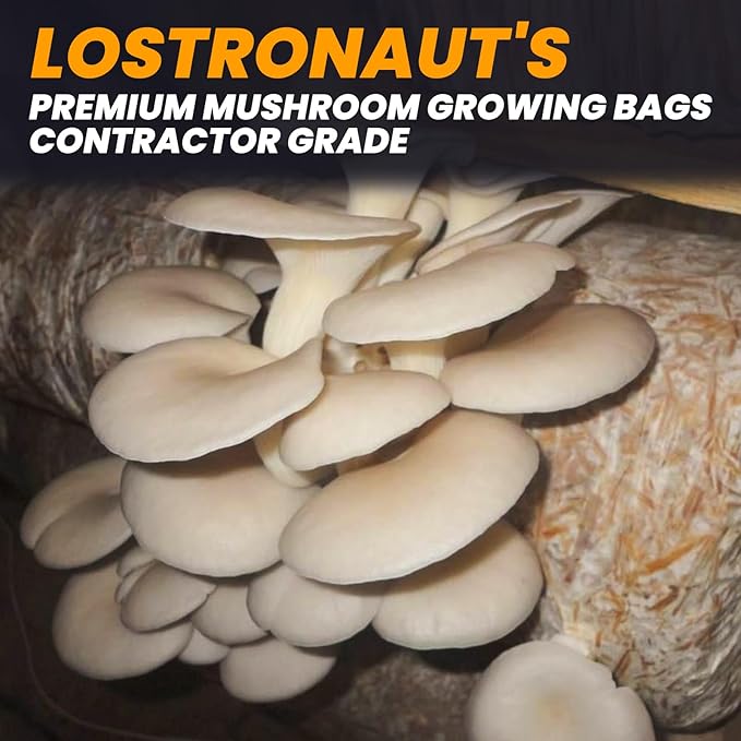 100PCS Mushroom Planting Kit - 8"5"20" Thickened Growing Bags, 6 Mil Thick Durable, Tear Resistant, 0.2 Micron Porosity Resistant High Pressure Spawning Bags