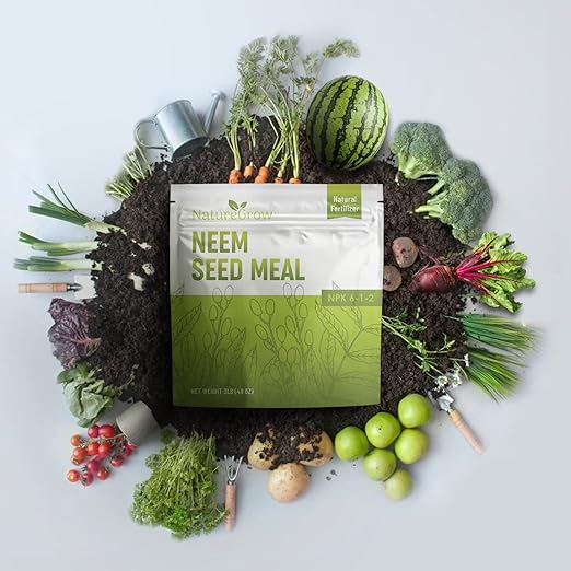 Neem Seed Meal - Organic Fertilizer for Healthy Plant Growth and Soil Health 3LB