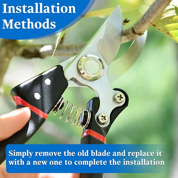 4-in-1 Set Hand Pruner Replacement Kit (2/3-1) for Pruners Models F2, F4 &F11, Spare Blade, 2 Springs & Adjustment Key, Replacement for Garden Shears & Clippers