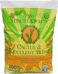 Organic Mechanics Cactus and Succulent Blend Potting Soil, 8 qt – Well-Drained Organic Mix – Enhances Plant and Root Growth with Biochar, Rice Hulls, and Worm Castings