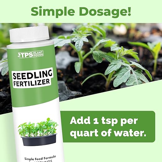Seedling Fertilizer- Plant Food for Seedlings, Great for Growing Starts and Young Plants, 8oz (250ml)