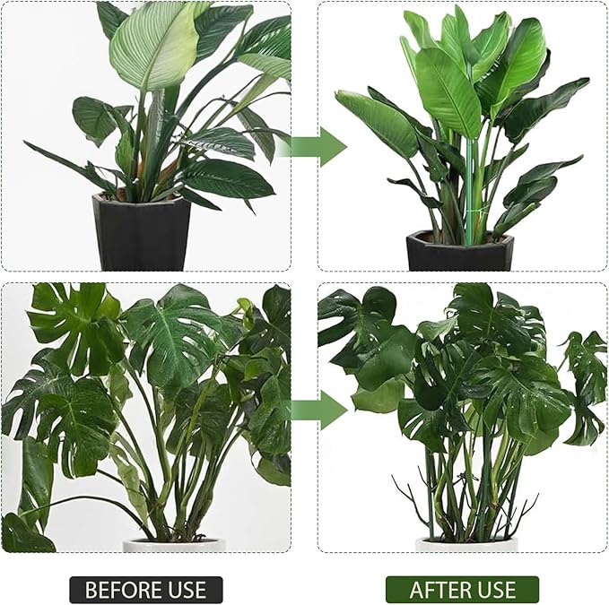 10 Pack Stackable Monstera Plant Support, 2025 New Plant Stakes for Indoor and Outdoor Plants Use, Garden Stakes for Climbing and Potted Plants, Pothos, Philodendron (10 Pack)