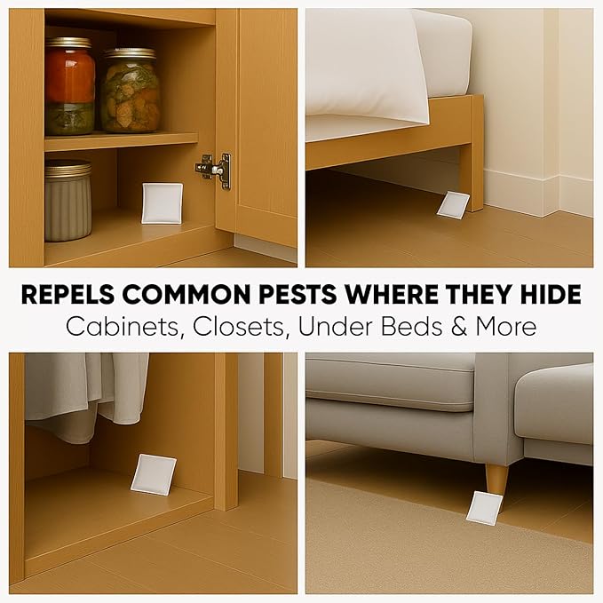Eco Defense Pest Control Pouches - All Natural - Repels Rodents, Silverfish, Spiders, Roaches, Ants, Squirrels, & Other Pests (Pack of 2)