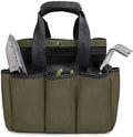Zerodis Garden Tool Bag Organizer, 600D Oxford Fabric PE Board Bottom Multiple Compartments Portable Garden Tote Caddy Gardening Tool Kit Holder Small Tote Bag for Outdoor Home
