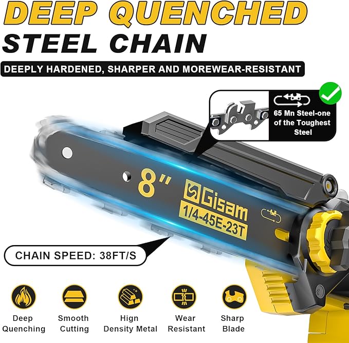 6-in-1 Cordless Pole Saw & Hedge Trimmer Combo & Grass Shear with Extension Pole Garden Tool with 2 * 4.0Ah Battery,180°Adjustable Angle,16Ft Reach,for Shrubs Pruning