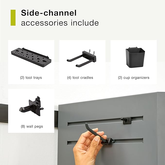 Rubbermaid FastTrack 2 -Door Tall Cabinet, Storage Cabinet, Garage Storage Systems, Garage Organization
