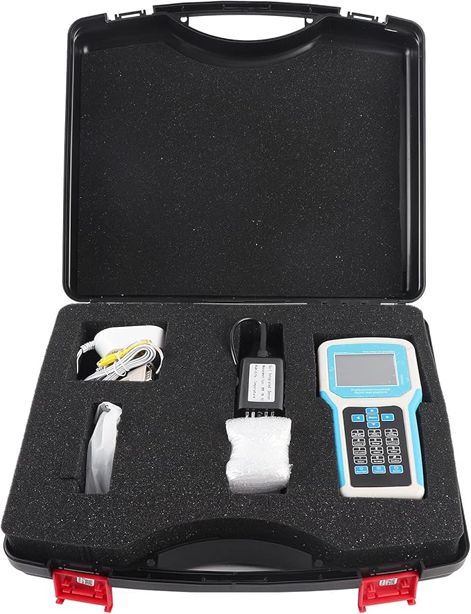 Asixxsix Soil Meter, 5 in1 Soil Temperature Conductivity NPK Tester Gardening Tool Kits with 5Pin Sensor LCD Display for Garden, Lawn, Farm, Outdoor Plants
