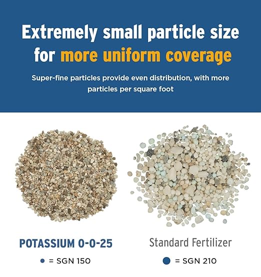 The Andersons Professional Potassium Fertilizer 0-0-25-18 lbs. Covers up to 6,000 sqft.