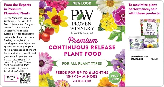 Proven Winners Premium Continuous Release Fertilizer, 2.5 lb. Container