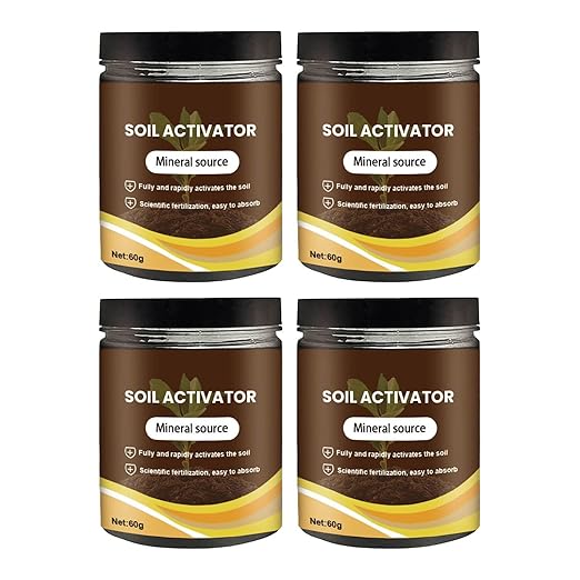 Soil Activated, 2025 Organic Soil Activator & Plant Fertilizer for Raised Garden Beds, Dirt Health Booster, Liquid Fertilizer for Indoor & Outdoor Plants for Raised Garden Beds, Potting Mix (4PC)