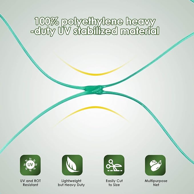 13X40Ft Bird Netting for Garden Protect Vegetable Plants and Fruit Trees,Plastic Trellis Netting for Birds, Deer,Squirrels and Other Animals