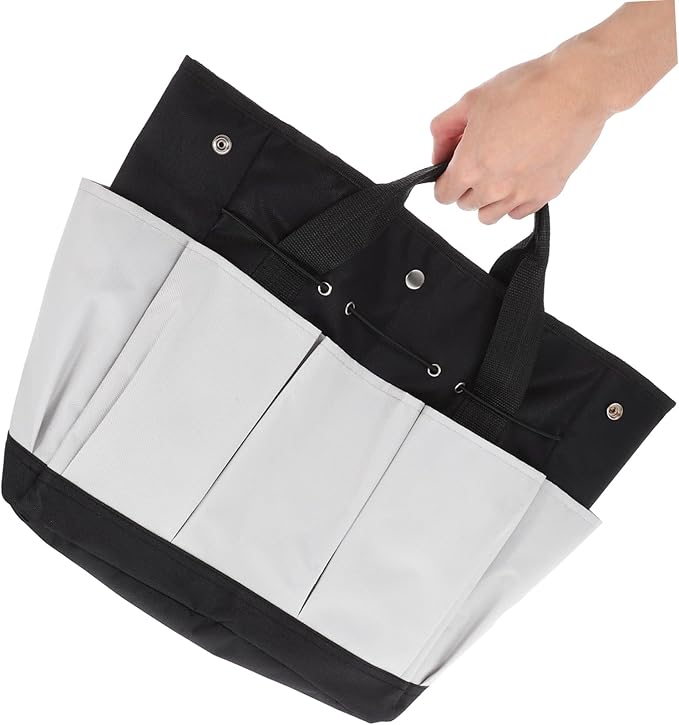 STOBOK Gardening Tool Storage Bag Oxford Cloth Organizer Portable Handle Multi-Pocket Design for for Garden Tools