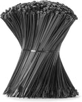 12 Inch Black Zip Tie 5000 PCS, 60 Lbs - Small to Medium Zip Tie, Nylon PA66 UV Resistant Cable Tie Heavy Duty for Indoor and Outdoor Use - Ideal for bundling and securing objects