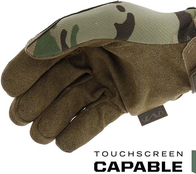 Mechanix Wear: The Original MultiCam Tactical Work Gloves with Secure Fit, Flexible Grip for Multi-purpose Use, Durable Touchscreen Safety Gloves for Men (XX-Large, MultiCam)