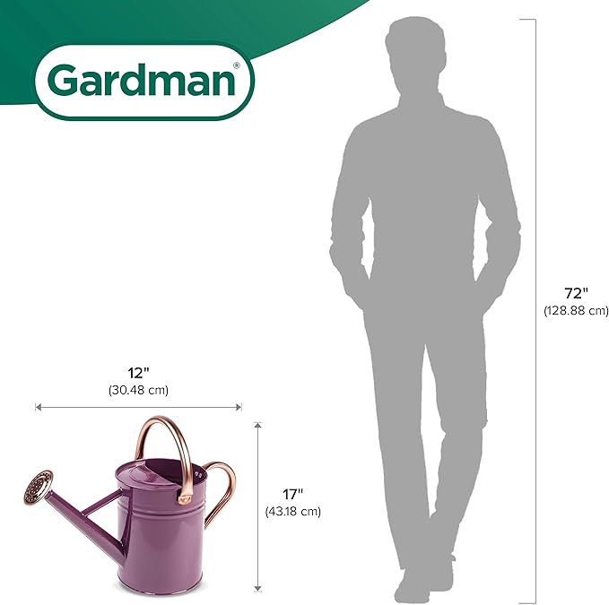 Gardman R34881 1 Gallon Watering Can, Deep Violet