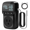 Reptile Thermostat Temperature Controller, Digital Timer Dimming Outlet for Greenhouse, Reptile Tank, Heat Pad, Seedlings, Fermentation, Brewing, Cyclic Timing/Countdown, 15A/1800W, VA Display
