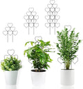 3 Pack 14'' Rustproof Black Heart-Shaped Metal Plant Trellis - Christmas Heart Decor for Indoor Outdoor Vines, Ivy & Flowers, Climbing Potted Plant Support Stand