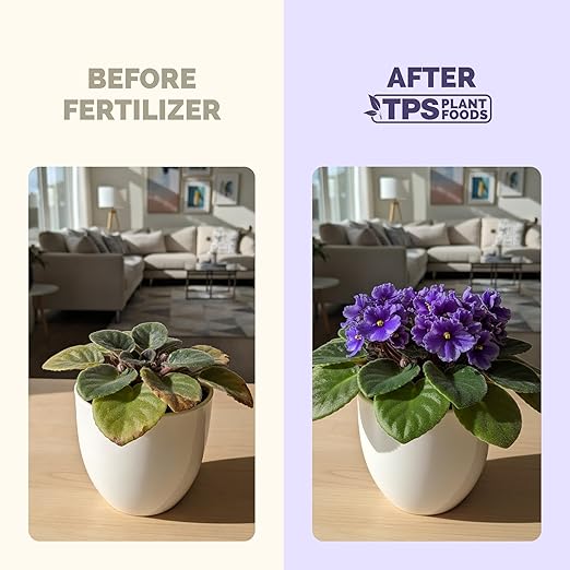 African Violet Fertilizer – Liquid Plant Food for More Blooms, Rich Green Leaves & Healthy Root Development, 8 oz