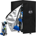 Garden Tool Organizer Rack Cover, 35.4"x31.5"x63", All-Weather Water-Resistant Cover, 420D Oxford Fabric, Easy-Access Tape Closures, Handles and Ventilation for Outdoor Storage, Only Cover