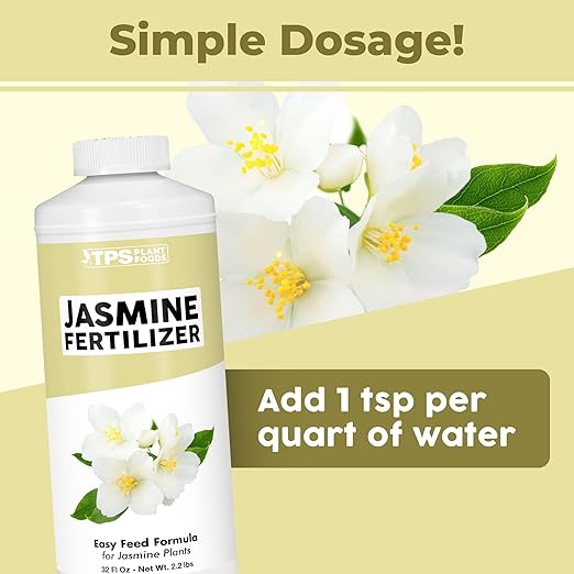 Jasmine Fertilizer for All Flowering Jasmine Shrubs and Vines, Liquid Plant Food, 32 oz (1 Quart)