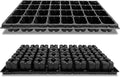 Gardzen 10 Pack 32 Cell Seed Starter Trays, 2" Deep Plug Tray for Seedlings, Heavy Duty Seedling Trays with Drainage Holes, Fit Standard 1020 Drip Tray