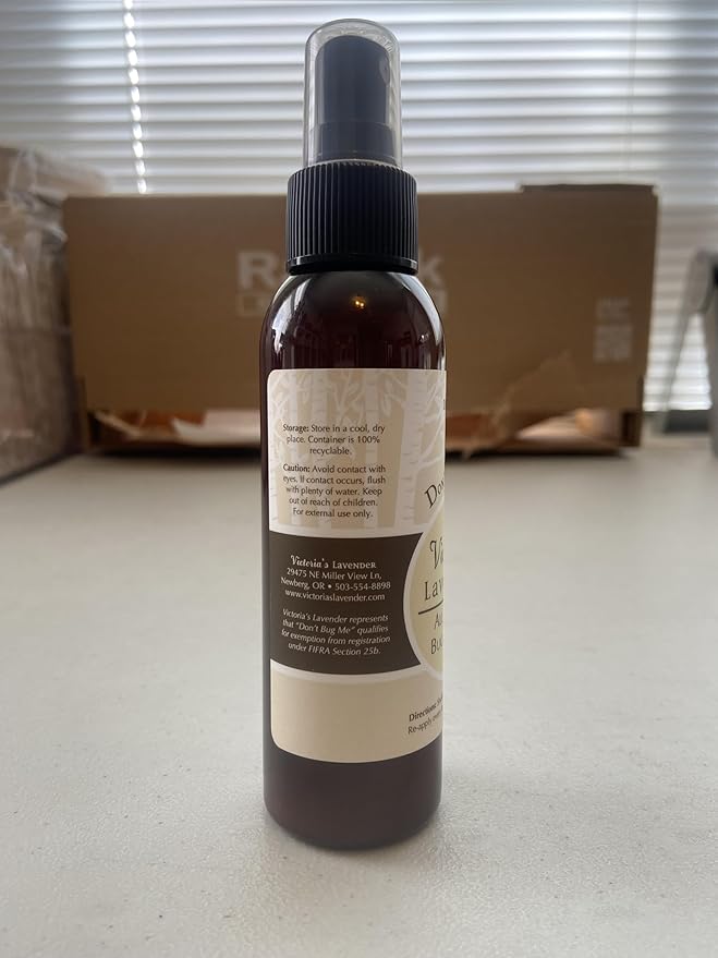 Victoria's Lavender Don’t Bug Me Insect Spray - Natural Insect Spray for Kids - Ideal for Outdoor & Indoor Protection, DEET Free with Essential Oils, Aloe Vera & Eucalyptus, Made in USA – 2 Pack, 4 Oz