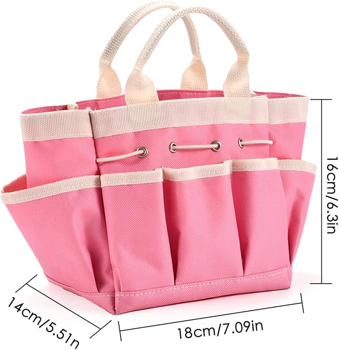 Gardening Tool Organizer – Sturdy Oxford Cloth Bag, Wear Resistant Construction, Easy Carry Design, Compact Multi Pocket Feature, Convenient Access Storage | Ideal Storage Solution Gloves Scissors