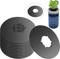 12PCS Kratky Lids Wide Mouth Hydroponic Cover Lids Kratky Mason Jar Lids Kratky Lid Insert Kratky Jar Cover Hydroponic Lids Kratky Hydroponics Supplies with Hole for Mason Jars Aerogardens Pods