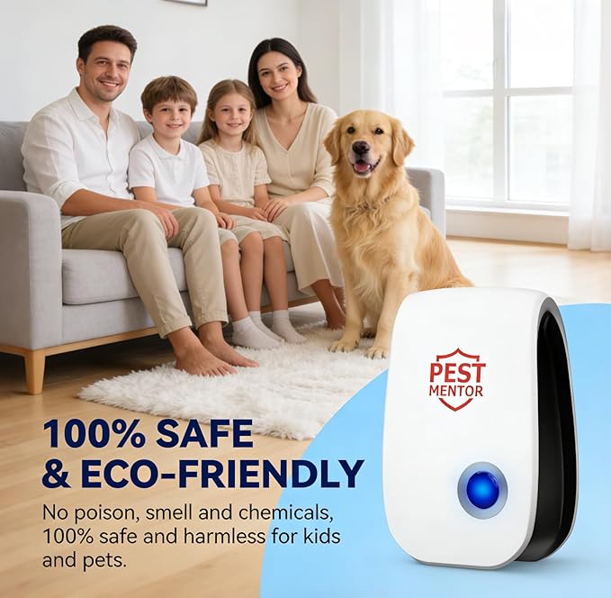 Upgrade Ultrasonic Pest Repellent Plug in, Electronic Rodent Repellent with Ultrasonic, Insect Repellent for Mouse Mice,Roach,Ant Spider, Indoor Pest Control for Home,Bedroom,Office – 10 Pack