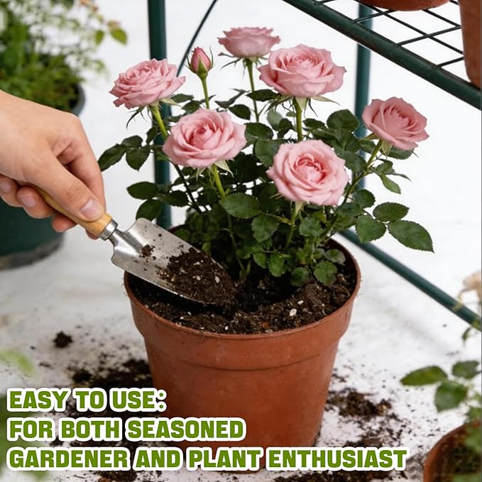 Rose Soil Potting Soil 1qt- Natural Organic Potting Mix for Roses, Superior Drainage & Breathability, Nutrient-Rich Formula to Support Healthy Rose Growth