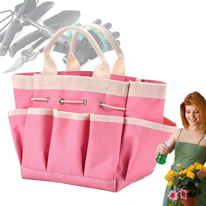 Gardening Tool Organizer – Sturdy Oxford Cloth Bag, Wear Resistant Construction, Easy Carry Design, Compact Multi Pocket Feature, Convenient Access Storage | Ideal Storage Solution Gloves Scissors