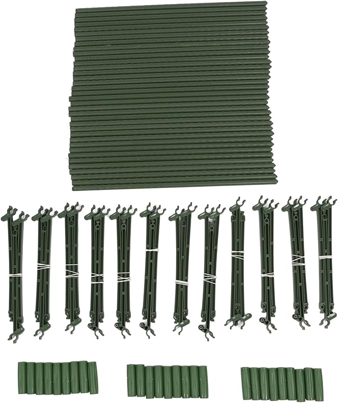 Pwshymi Tomato Cage Heavy Duty Sturdy Plant Support Stakes for Garden and Pots Indoor and Outdoor, Adjustable Design for Versatile Growing, 3Pcs Tomato Cage for Farmers and Home Gardeners (160cm)