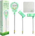 2024 Upgraded Soil Moisture Meter for Plants, Soil pH Meter, 4-in-1 Soil Tester for Light/Moisture/pH/Fertility, Plant Water Meter for Garden, Lawn, Farm, Indoor & Outdoor