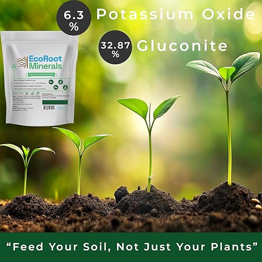 Greensand Soil Conditioner, 20 lb – Organic Fertilizer & Natural Soil Amendment for Garden, Lawn & Plants – Improves Structure & Moisture Retention