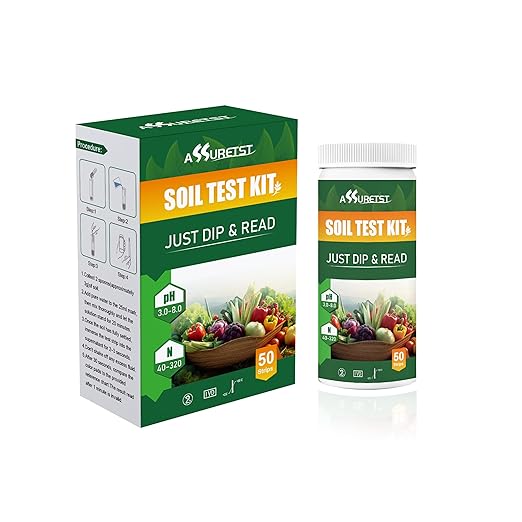 2-in-1 Soil Test Kit for pH & Nitrogen（50cnt） – Garden, Lawn, Flowers，Vegetable & Plant Soil Testing