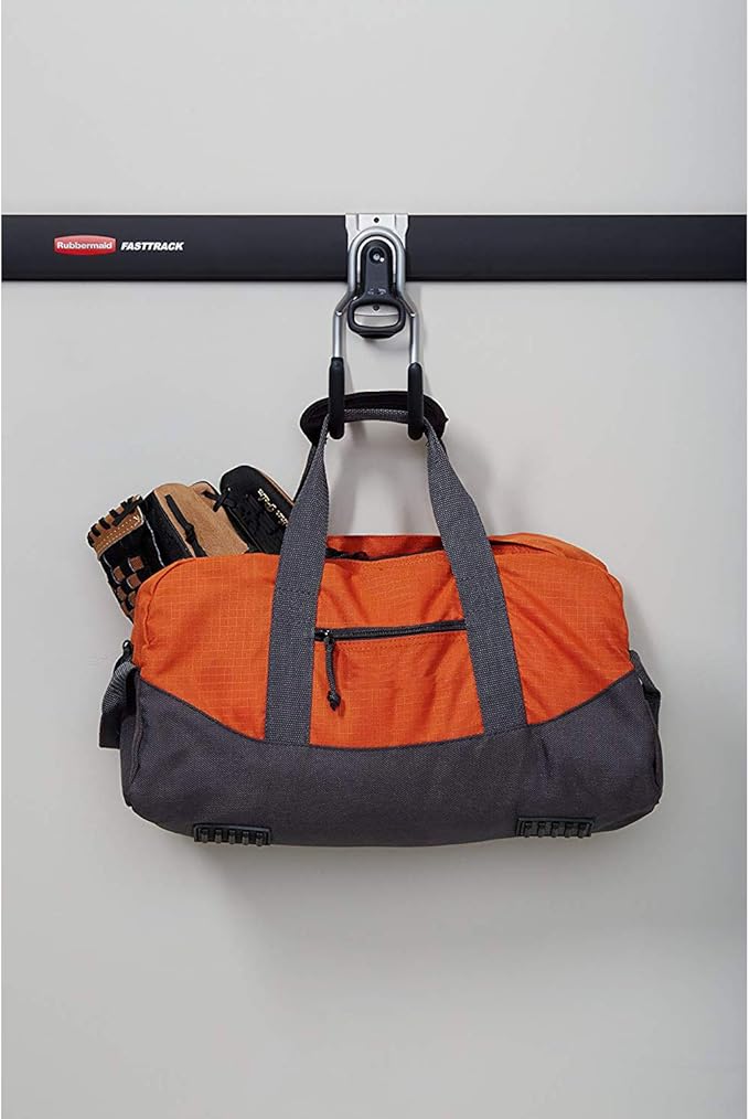 Rubbermaid FastTrack Garage Organization 5 Piece All in One Rail and Hook Kit Storage System (3 Pack)