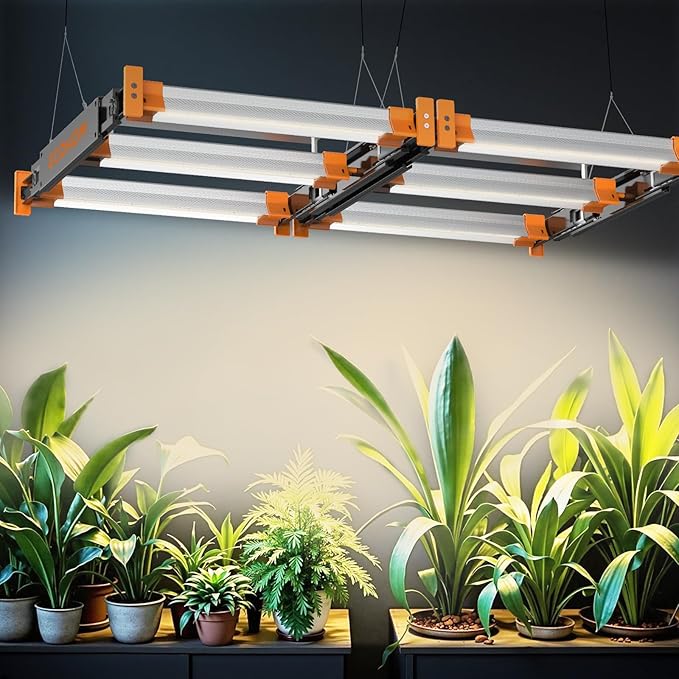 ECOHOM Bar 100W LED Grow Light, Full Spectrum, Dimmable, Daisy Chain, High PPFD, 2x2ft Coverage, for Indoor Plants Seed Starting, Vegs and Bloom, Retractable, Pro Lamp for Grow Tent Commercial Use