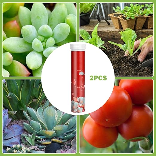 2 Bottles Organic Fertilizer, Slow-Release Tablet Organic Fertilizer, Concentrated All-Purpose Tablets for Boost Plant Growth and HealthOrganic
