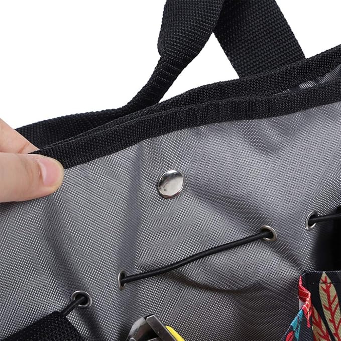 Multi Function Garden Tool, Portable oor Gardening Tool Storage, Heavy Duty 600D Polyester with Multiple s, Metal le and Rubber Strap for Hand Tools