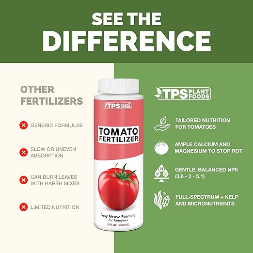 Tomato Fertilizer – Liquid Plant Food for Bigger Harvests, Stronger Plants & Healthy Growth, 8 oz